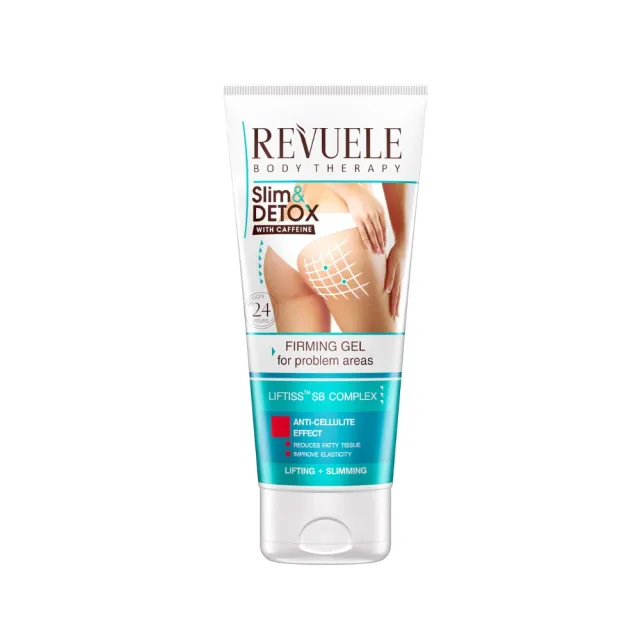【REVUELE 瑞膚露】咖啡因緊實S美形凝膠200ml(手臂、腰、腹、臀、腿 精準修護)