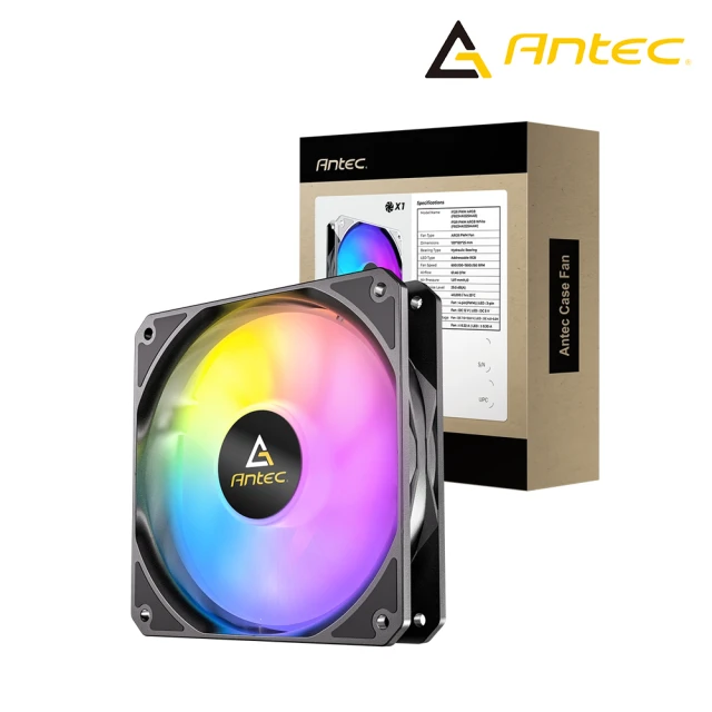 Antec 安鈦克 P12R ARGB 反葉 PWM 機殼風扇(黑色)