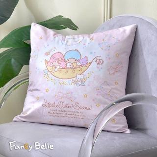【Great Living 格蕾寢飾】義大利Fancy Belle《雙星仙子可愛星河》麂皮靠墊 45*45CM