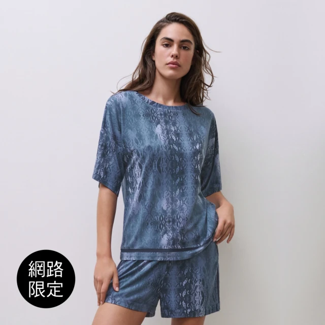 藍尼居家 ★棉質寬鬆翻領睡衣(女睡衣/家居服/兩件式) 推薦