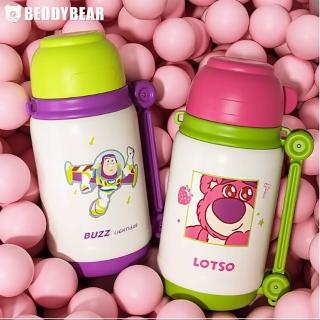 【BEDDY BEAR 杯具熊】卡通聯名炮彈保溫壺 650ml(兒童水壺 寶寶水壺 吸管水壺 保溫杯)