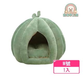 【寵物夢工廠】包覆式樹葉南瓜窩M號(蒙古窩 舒眠窩 貓狗窩 寵物床 保暖窩)