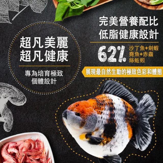 【Ultra Fresh 鮮蝦食譜】APEX金魚-全季節天然營養成長脆片120ml(金魚飼料 蘭壽飼料 獅頭飼料 魚飼料)
