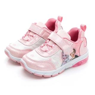 【Disney 迪士尼】官方授權 臺灣製 冰雪奇緣 童鞋 電燈 FNKX37403(童鞋 中童 燈鞋)