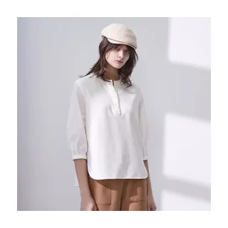 【Diffa】抗UV速乾前領開衩設計上衣-女