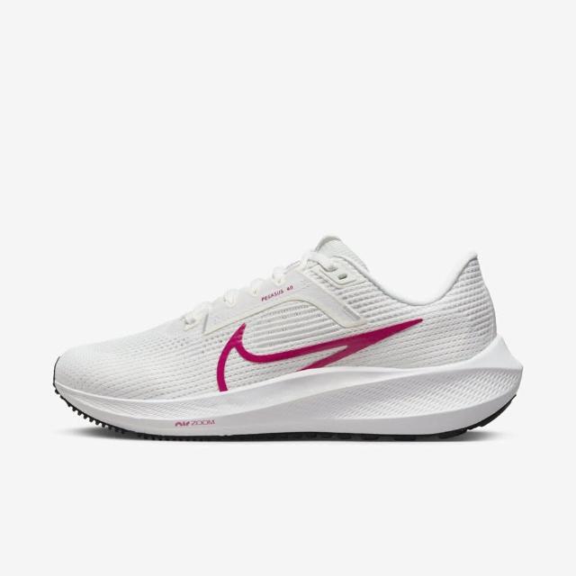 【NIKE 耐吉】Wmns Air Zoom Pegasus 40 女 慢跑鞋 小飛馬 支撐 白 桃紅(FV0984-100)