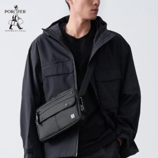 【PORTER INTERNATIONAL】自信經典NEW HEAT斜揹包(黑)