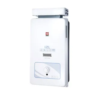 【SAKURA 櫻花】抗風型屋外傳統熱水器  12L(GH1206  NG1/LPG 基本安裝)