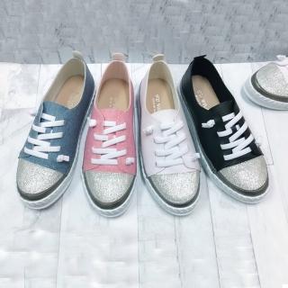 【K.W.】現貨39碼天使的誘臺灣精品鞋手工固定伸縮帶系列鞋(帆布/亮鑽/ 樂福鞋/休閒鞋)