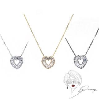 【byFanny】Love愛心項鍊-金/白金/黑銠(3款任選 送禮自用兩相宜)
