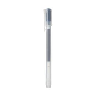 【MUJI 無印良品】自由換芯附蓋膠墨筆/藍黑0.5mm