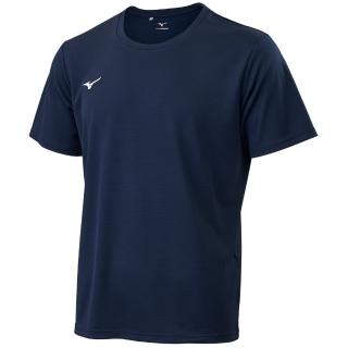 【MIZUNO 美津濃】短袖上衣 男 訓練 慢跑 丈青 32TAC01114