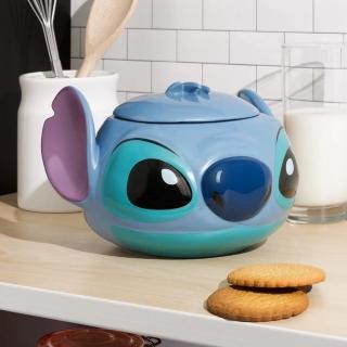 【Disney 迪士尼】史迪奇 3D立體造型 糖果餅乾 萬用陶瓷罐(3D立體造型 送禮 生日禮物)