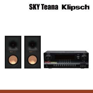 【Klipsch】R-50M 書架式喇叭+Sky Teana DW-2擴大機 卡拉OK(送Fiesta有線麥克風*2支)