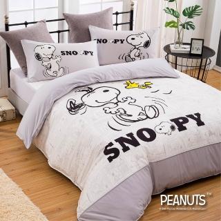 【Austin Home 奧斯汀寢飾】SNOOPY雙人兩用被床包四件組/無異纖精梳美國棉/甜夢系列(雙人 5x6.2)