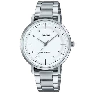 【CASIO 卡西歐】簡約休閒鋼帶女錶(LTP-VT03D-7B)
