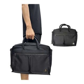 【SNOW.bagshop】檔案包小容量(可A4資料夾薄型底部加大容量防水尼龍附長背帶)