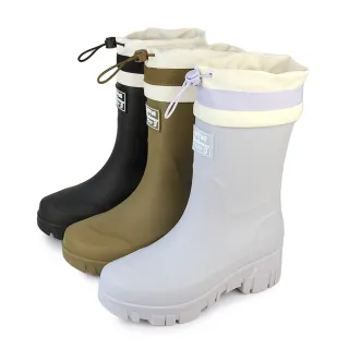 【Pretty】女鞋 雨靴 雨鞋 防水靴 防水鞋 中筒(綠色、芋色、黑色)