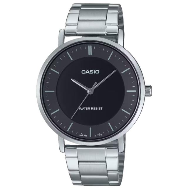 【CASIO 卡西歐】紳士簡約鋼帶男錶(MTP-VT04D-1E)