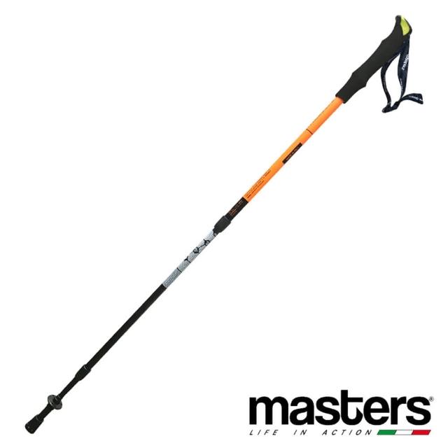 【MASTERS】輕量直把登山杖 橘色 一對 MA01ST4419(戶外 登山 健行)