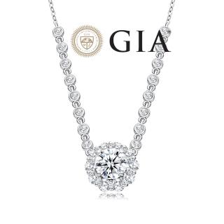 【鉅曜】GIA 1克拉 鑽石星辰 18K金滿鑽項鍊(培育鑽石)