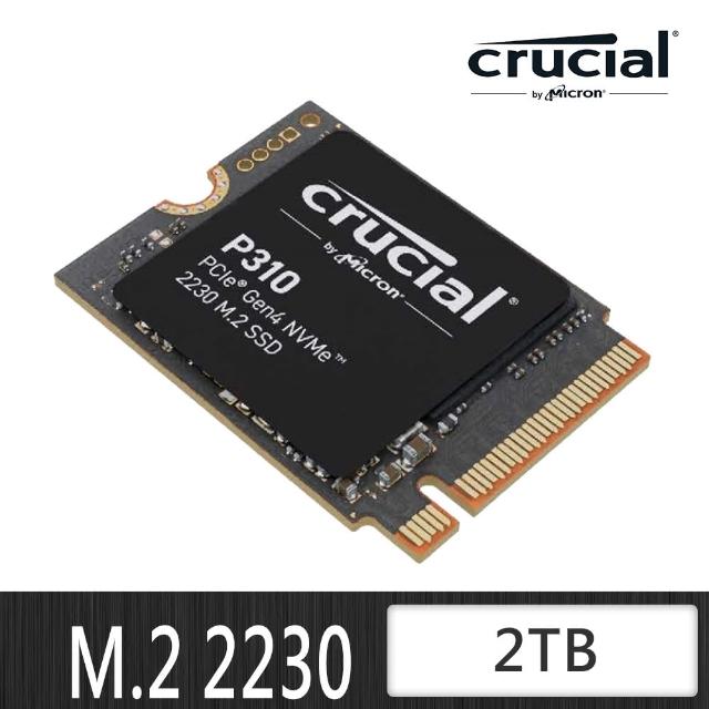 【Crucial 美光】P310 2TB 2230 1000G NVMe M.2 PCIe SSD 固態硬碟(CT2000P310SSD2)