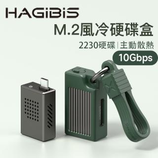 【HAGiBiS】MC16合金M.2 NVMe風冷硬碟盒(軍綠色)