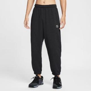 【NIKE 耐吉】長褲 男 運動褲 刷毛 AS M NK DF HERITAGE FLEECE PAN 黑 HJ3146-010
