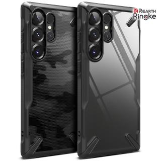 【Ringke】三星 Galaxy S25 / Plus / Ultra Fusion-X 防撞手機保護殼 黑 迷彩黑(Rearth 軍規防摔 手機殼)