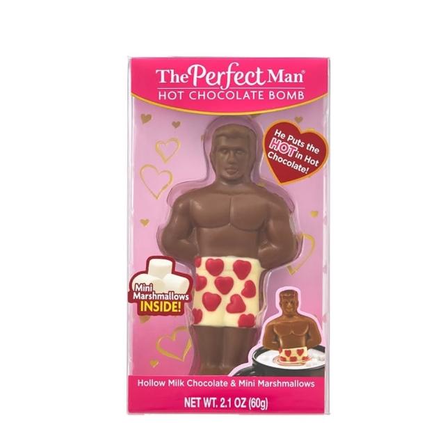 【The Perfect Man】棉花糖款 完美男人情人節巧克力 60g(肌肉男 猛男 巧克力 巧克力 情人節限定)