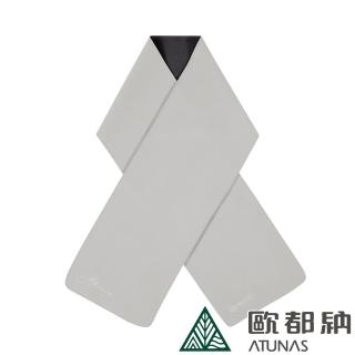 【ATUNAS 歐都納】WINDSTOPPER中性款防風保暖圍巾(A2AC2306N米白/刷毛/冬季賞雪/禦寒)