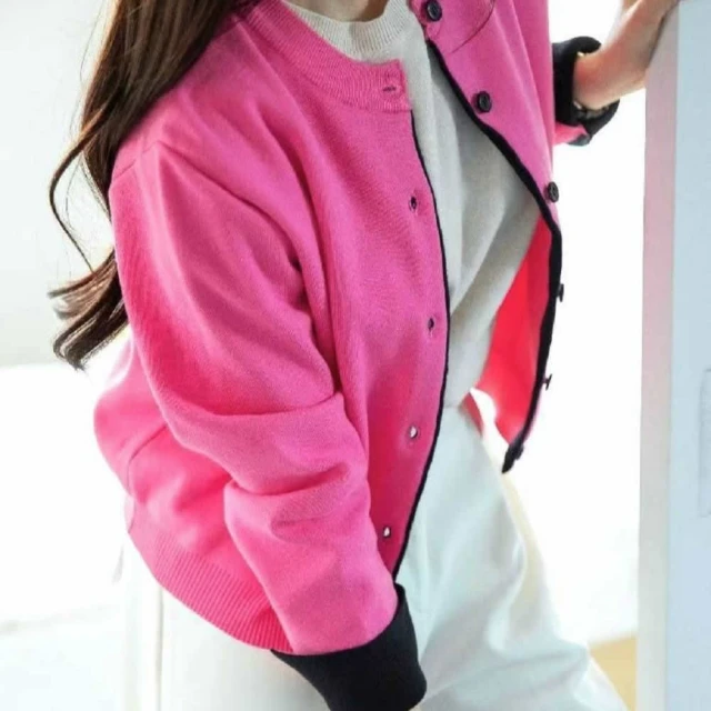 御絹坊 舒適質感拼接緞面印花羊毛蠶絲針織外套品牌優惠