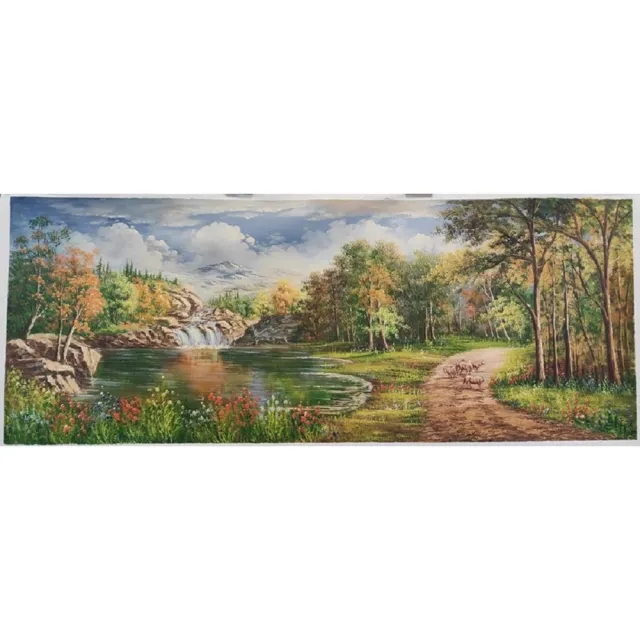 【ArtLife 藝術生活】B018高級手繪油畫_聚寶盆_70x180cm(五行風水畫、打造居家好運宅、手繪系列、擺飾畫)