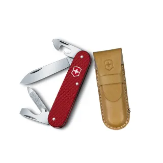 【VICTORINOX 瑞士維氏】Alox 8用瑞士刀附刀套/紅 0.2600.L1221(贈蕃茄刀)
