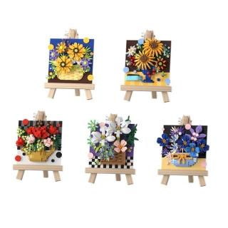 【逗趣點】畫展系列 唯美永生花DIY立體迷你模型/附畫架