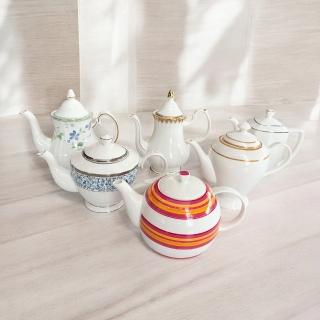 【Royal Duke】骨瓷散件茶壺(多款可選 午茶組 骨瓷茶壺 花草 咖啡杯 皇家宮廷風)