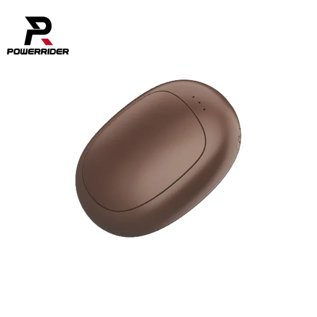 【PowerRider】Q26 咖啡豆磁吸暖暖蛋 咖啡色(磁吸 暖手 可分離 三檔調溫 造型暖手 USB充電)