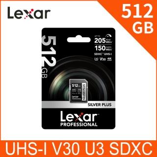 【Lexar 雷克沙】Silver Plus SDXC UHS-I 512G 記憶卡