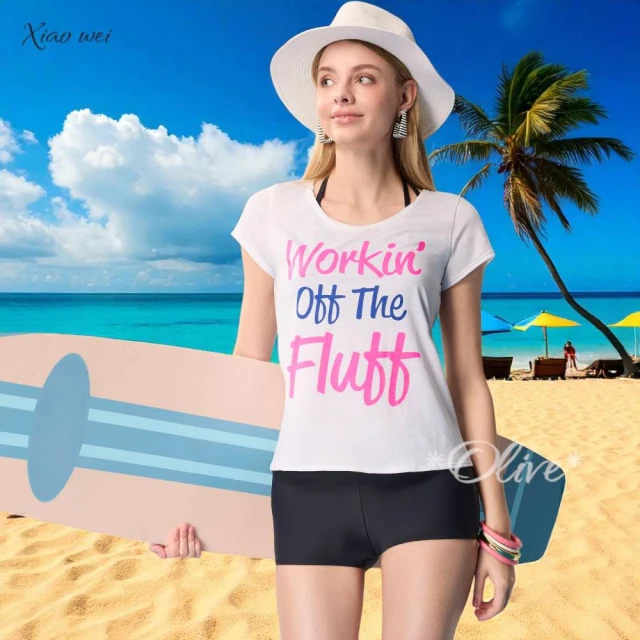 SARLEE 沙麗 流行大女三件式短背心泳裝(NO.1131