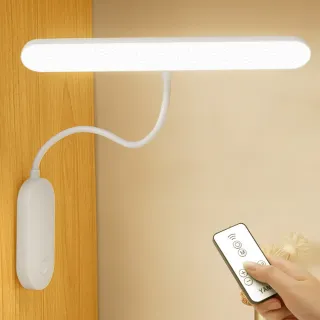 【MUAN】智能遙控夾子檯燈 護眼燈 臥室床頭燈 桌面學習檯燈(定時開關 可立可掛)