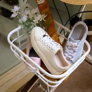【LAZY SHOES】秒穿鞋 懶人鞋 休閒鞋 板鞋 牛皮鞋 女鞋 奶昔白 CELEBERTY(經典牛皮板鞋)