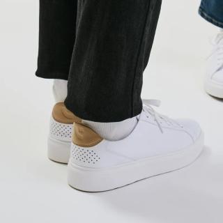 【LAZY SHOES】秒穿鞋 懶人鞋 休閒鞋 牛皮鞋 女鞋 奶茶色 CELEVIE(跳色牛皮板鞋)