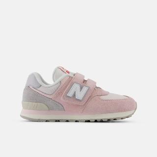 【NEW BALANCE】NB 運動鞋 童鞋 中童 兒童 魔鬼氈 寶寶粉 PV574BKM-W楦(C5170)