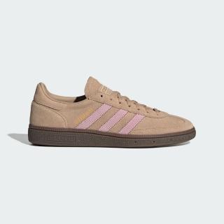 【adidas 愛迪達】休閒鞋 女鞋 運動鞋 三葉草 HANDBALL SPEZIAL W 卡其粉 JI2651(8888)
