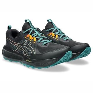 【asics 亞瑟士】慢跑鞋 男鞋 運動鞋 越野鞋 緩震 防水 GEL-SONOMA 8 GTX 黑藍 1011B977-001(713)