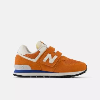 【NEW BALANCE】NB 運動鞋 童鞋 中童 兒童 魔鬼氈 童鞋 橘 PV574VPA-W楦(C5171)
