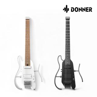 【Donner】HUSH-X PRO 便攜式靜音電吉他 兩款色系／極簡不凡(旅行吉他 小吉他 靜音吉他 SLG200 YAMAHA)