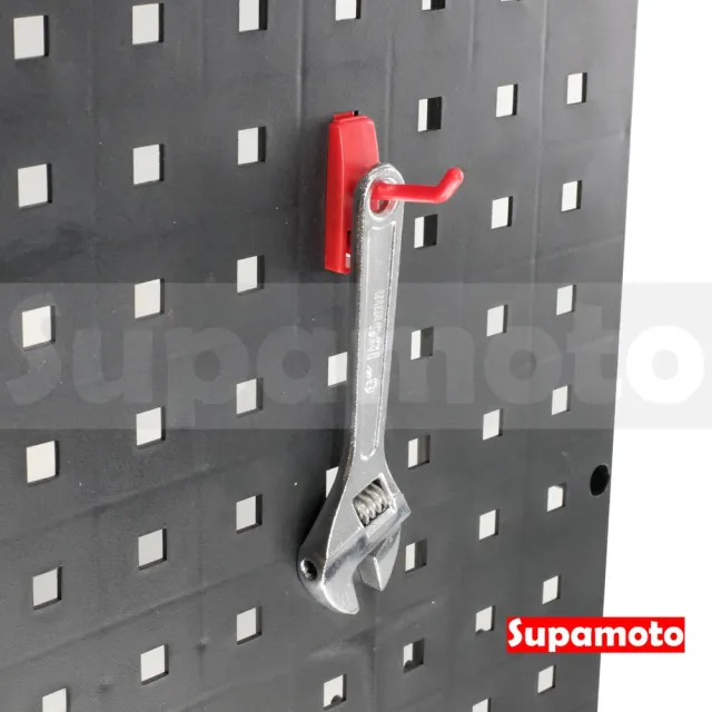 【Supamoto】洞洞板—小鉤(方孔板配件/扳手/起子/鉗子/工具牆/置物架/工具板/維修/掛勾/機車改裝用品)