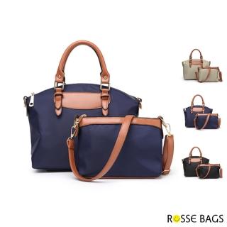 【Rosse Bags】母親節禮物 時尚精品大容量牛津子母托特包(卡其 / 藍色 / 黑色)