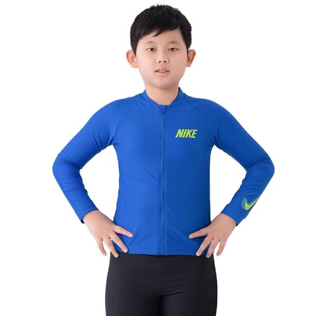 【NIKE 耐吉】NIKE SWIM男孩長袖防曬衣